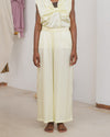 BASERANGE France Silk Linen SEPIA Casual Pants BAS-TRSE-LI-SU25-ZONG BAS-TRSE-SS-SU25-LIME GREEN